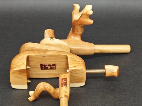 910　大砲型　小型　万力　ヒバ - 画像 (8)