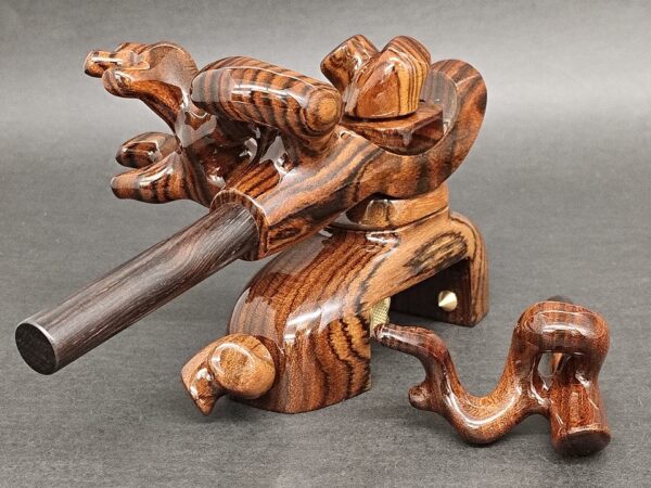 901　弓型　小型　万力　黄金檀 - 画像 (3)